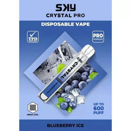 Sky Crystal Pro Bar 600 Disposable Vape Select Vape Club Medium Sky Crystal Pro Bar 600 Disposable Vape Select Vape Club Medium