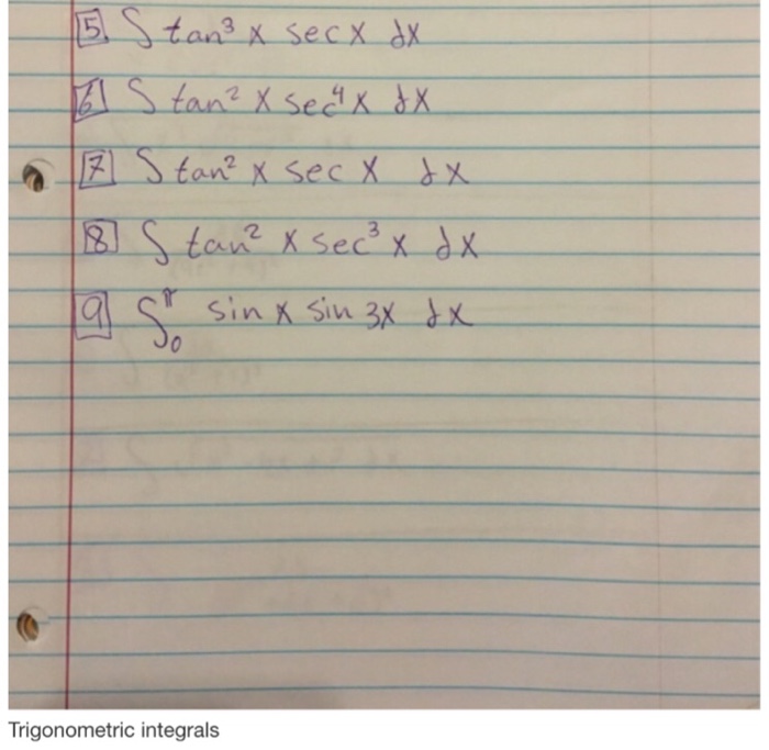 Solved Integrate Tan 3X Sec X Dx Integral E 3X Cos X Dx Chegg Com Solved Integrate Tan 3X Sec X Dx Integral E 3X Cos X Dx Chegg Com
